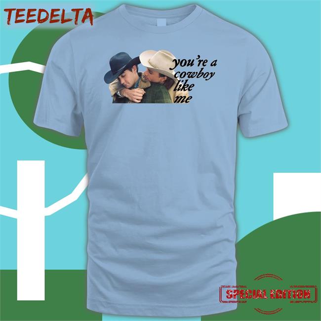 Brad Pitt And Leonardo Dicaprio You're A Cowboy Like Me T Shirts Brokeback Mountain