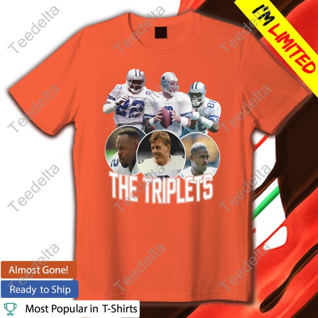 The Triplets Emmitt Smith Troy Aikman And Michael Irvin T Shirt