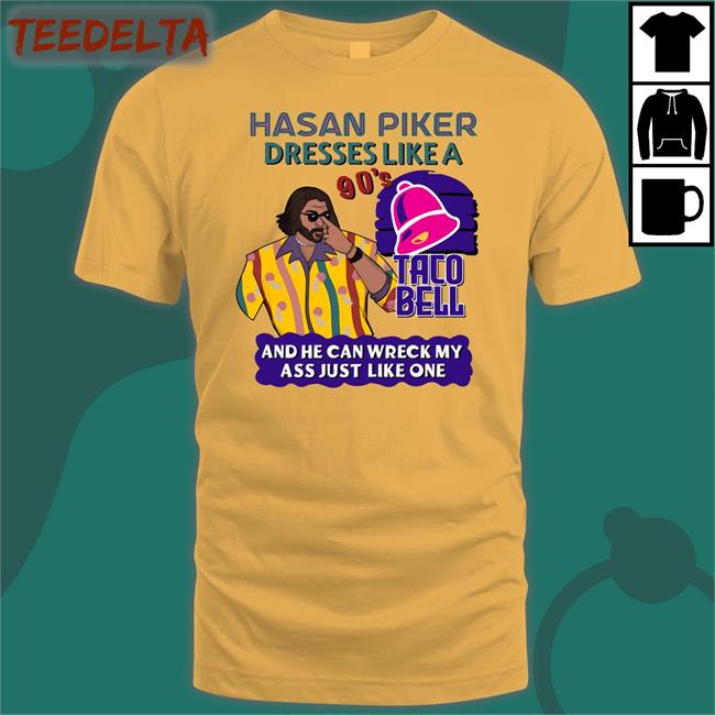 Hasan Piker Dresses Like A 90'S Taco Bell T Shirt