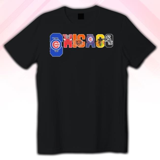 Chicago Sport Football Soccer Hockey Basketball Teams Shirt