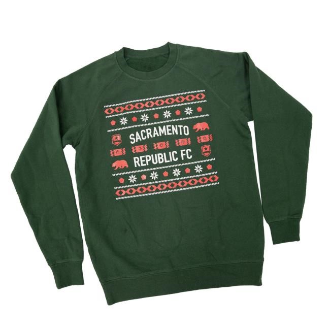 Sacrepublicfc Merch Store Ugly Holiday Sweatshirt