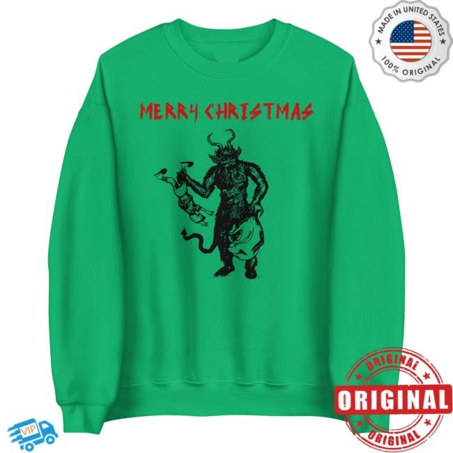 Bsmnt Merch Merry Christmas (Krampus) Crewneck Sweatshirt