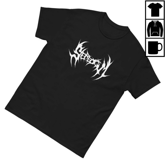 Stereogum Shop Merch Metal Logo Hooded Sweatshirt