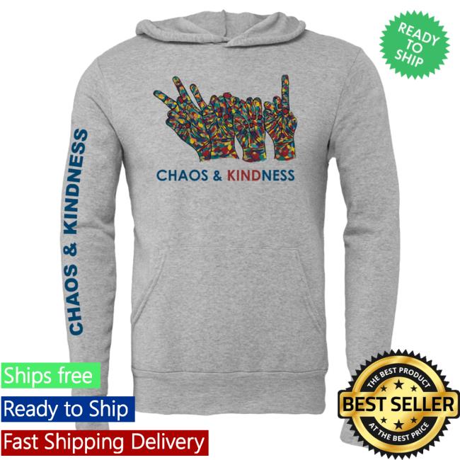Official Chaos And Kindness Store Sign Language "Kind" Pullover Sweatshirt