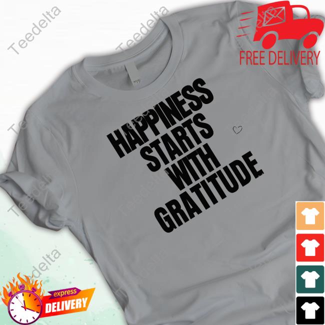 Mahoganymommies Happiness Starts With Gratitude Tee