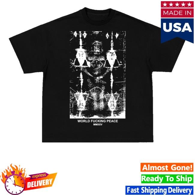 World Peace Shroud Youth T Shirt Worldfuckingpeace Merch Store