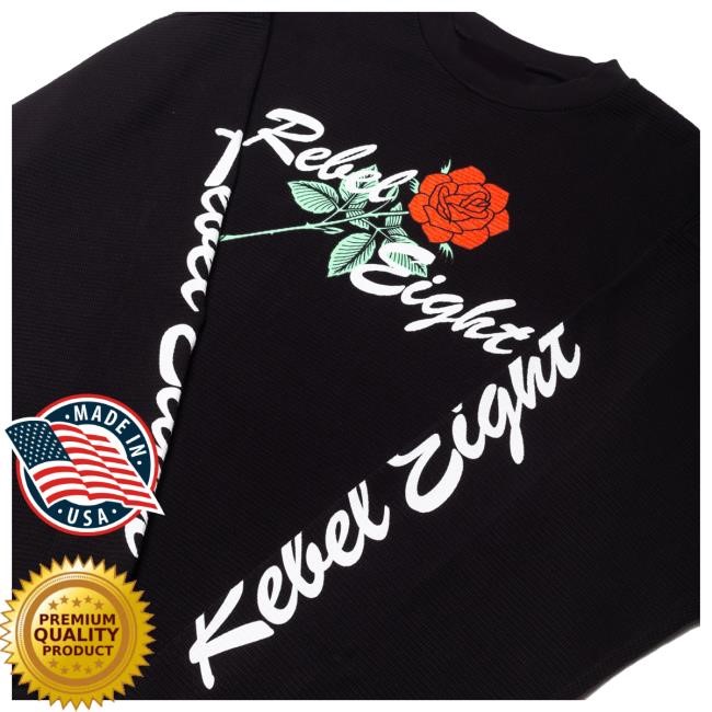 Rebel8 Merch Shop Rose U.S.A. Thermal T Shirts