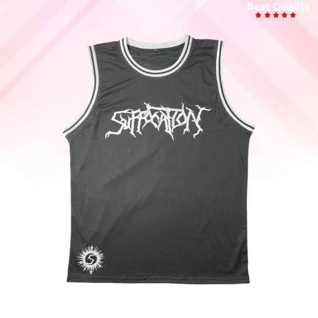 Night Shift Merch Store Suffocation - Long Island Basketball Jersey Shirt