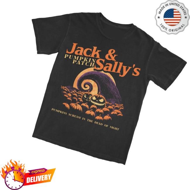 Lostbrostradingco Merch Jack And Sally's Pumpkin Patch Limted Shirt