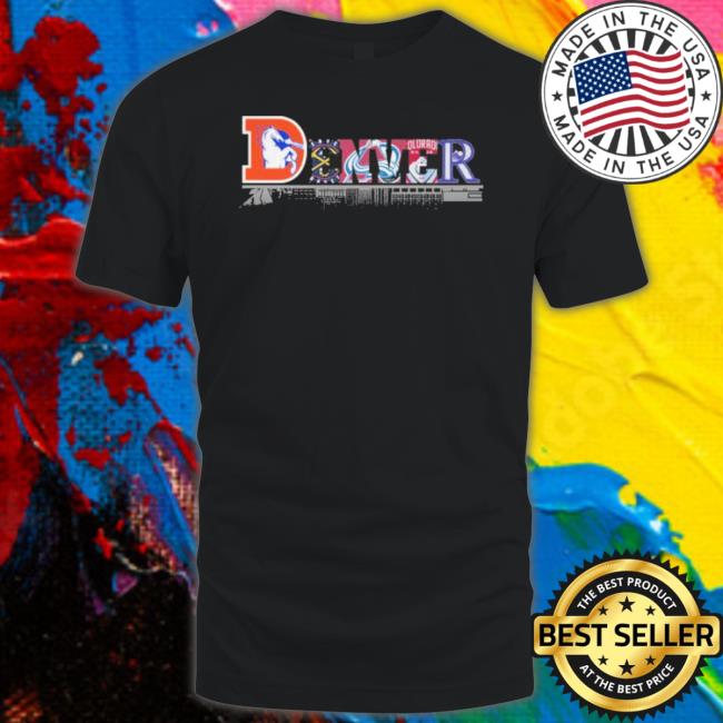 Denver Football Logo Reflection Water City Shirt