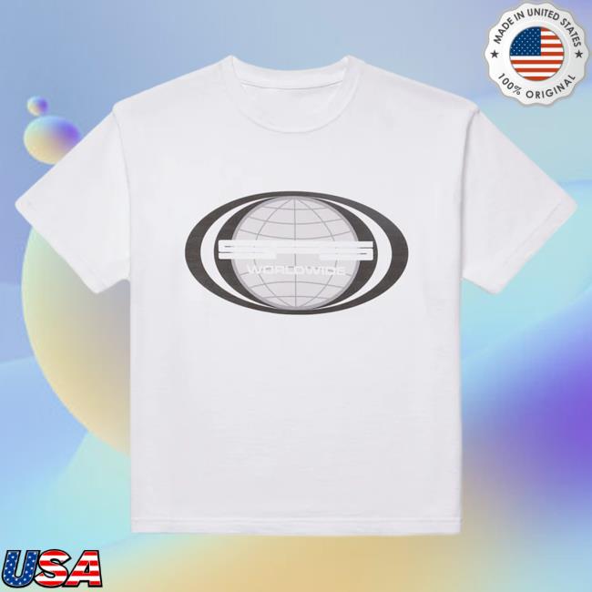 Official Sp5der Clothing Apparel Sp5der Jumbo Globe White Top Shirt Sp5der Merch Store Shop