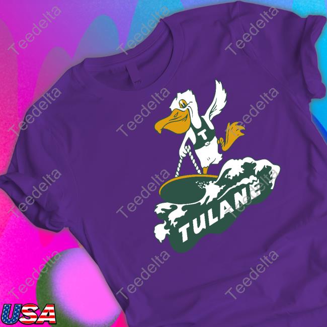 Vintage Surfing Tulane Tee Shirt