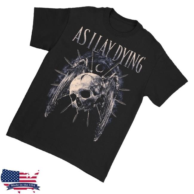 Down Right Merch As I Lay Dying Skull Wings Hoodie Sweatshirt