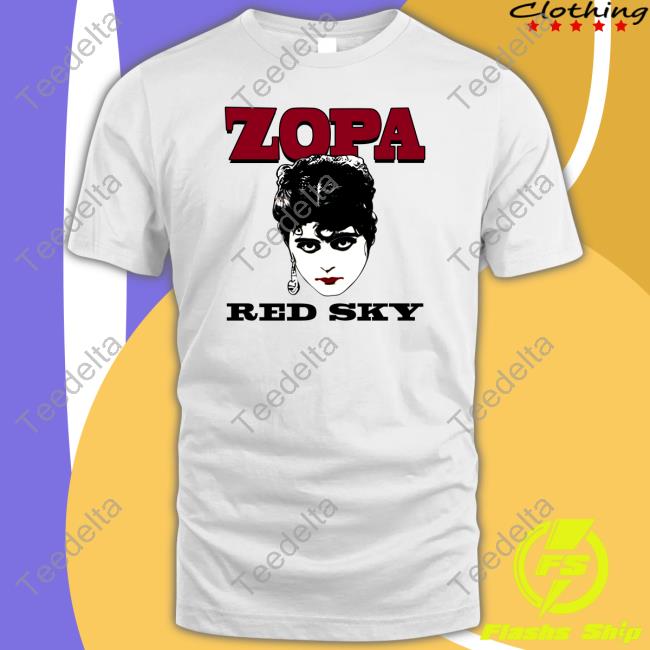 David Chase Wearing Zopa Red Sky Shirts