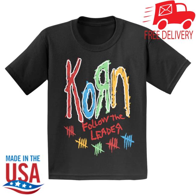 Official Korn Merch Store Ftl Follow The Leader Chalk Colors Shirt Kornwebstore Shop