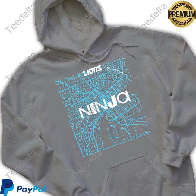 Ninja X Detroit Lions Downtown Shirts