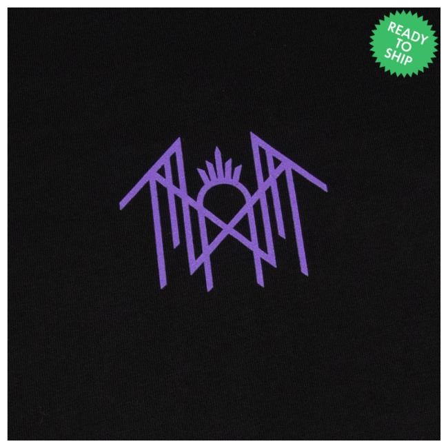 Sleep Token Official Merch Sleep Token Purple Logo Hoodie Black