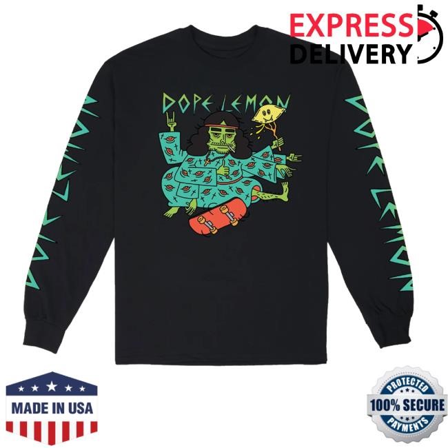 Dope Lemon Merch Store Shop Skate Jesus Black Sweater