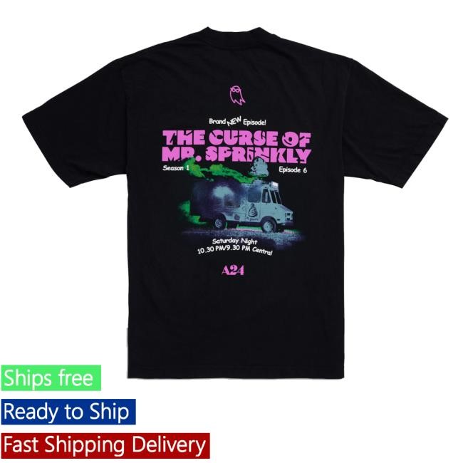 A24films Shop Merch I Saw The Tv Glow Puff Print Mr. Sprinkly Shirts
