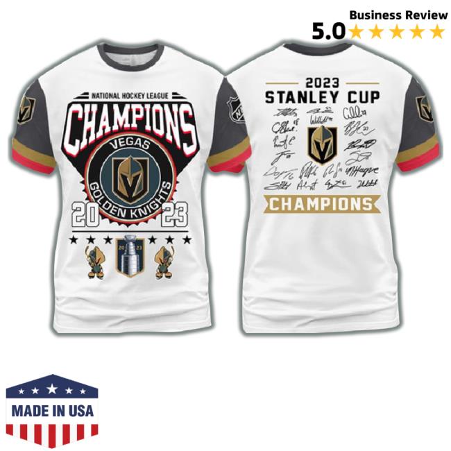 Vegas Golden Knights 2023 Stanley Cup National Hockey League Champions All Over Print 3D Hoodie Sweatshirt