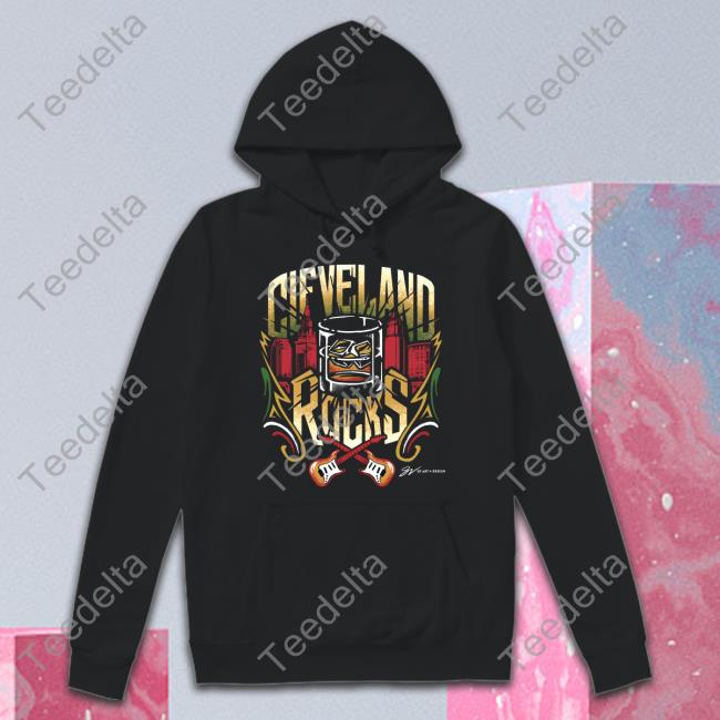 Rock N Roll Cleveland Whiskey Tee Shirt