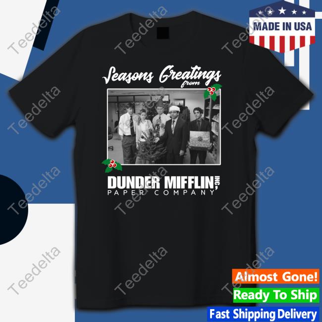 Alexa Bliss Wearing Seasons Greetings From Dunder Mifflin T Shirt