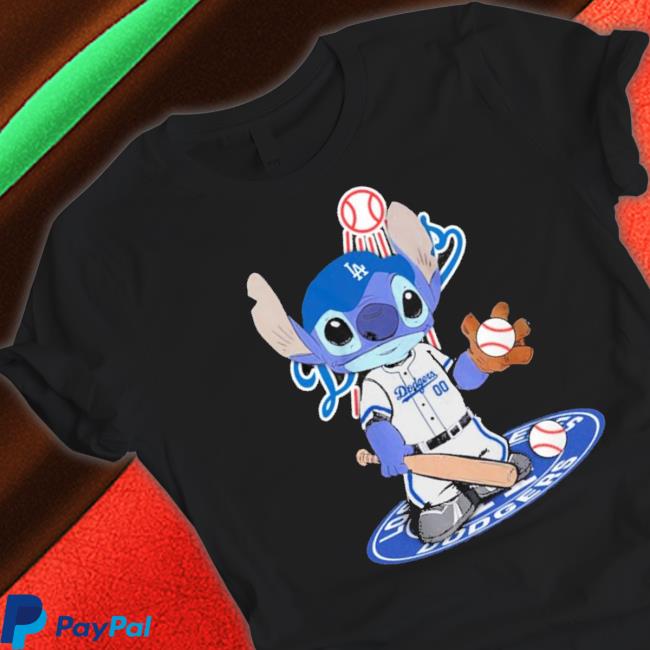 Official Stitch Baseball Los Angeles Dodgers Logo shirt