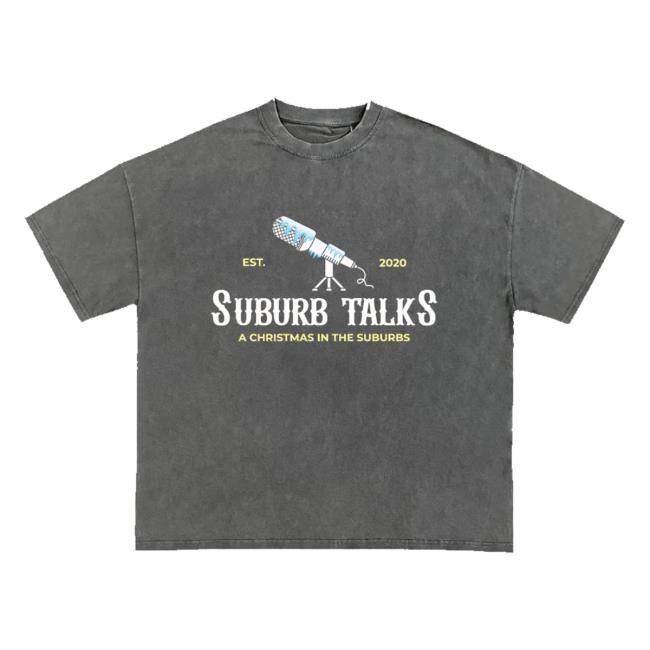 Trending Suburb Talks Merch St Microphone Grey Classic Shirt