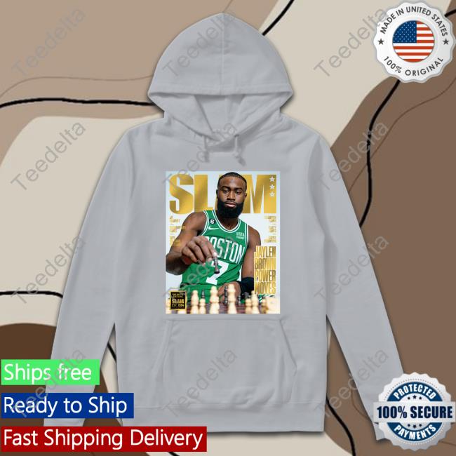 Gold Metal Slam 242 Jaylen Brown T-Shirt Jaylen Brown Power Mover T-Shirt Brad Auerbach