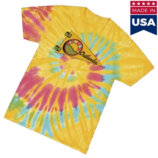 Outlandia Music Festival Merch Pennant Sweater Tie-Dye