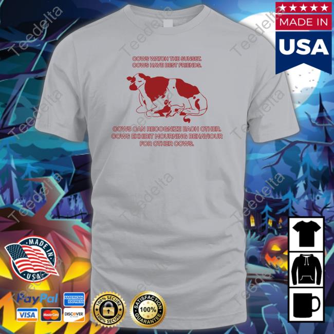 Albaharu Cows Watch The Sunset Cows Have Best Friends Sweatshirt