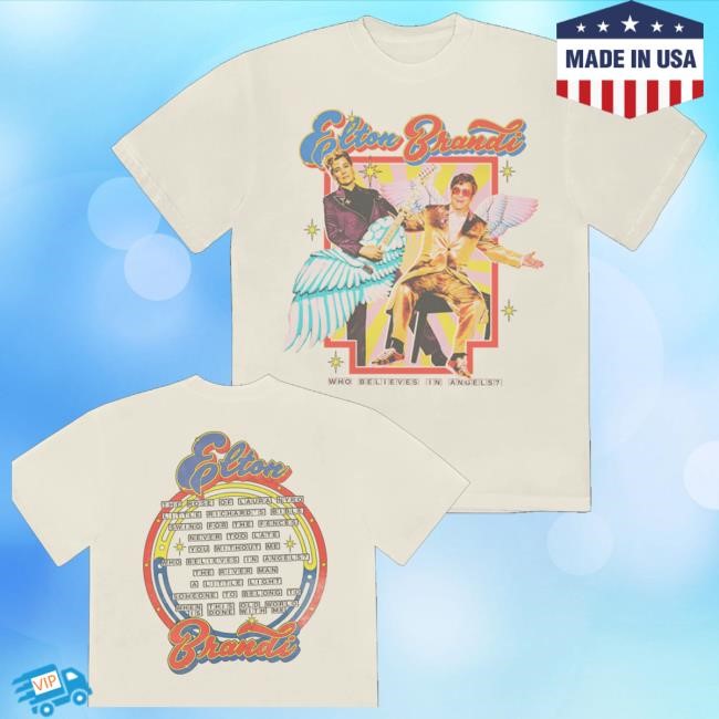Official Elton John Merch Who Believes In Angels Album Cover Natural Long Sleeve Shirt