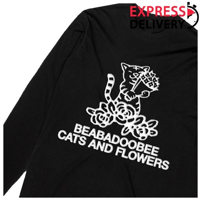 Dirtyhit Store Beabadoobee Cats And Flowers Tee