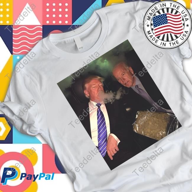 Joe Biden And Donald Trump Smoking Sweatshirt