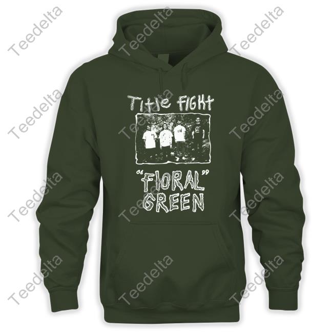 Official Title Fight Floral Green Hoodie