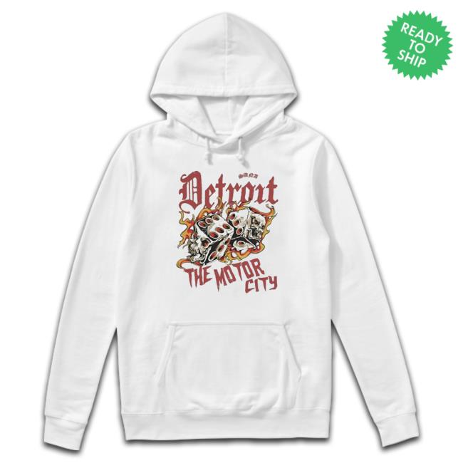 Official Sana Detroit Store The Motor City Dice Crewneck Sweatshirt