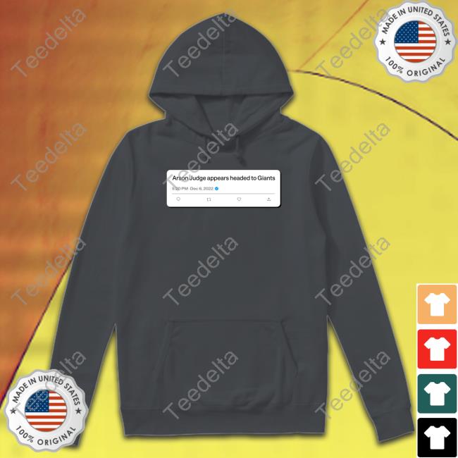 Arson Judge Appears Headed To Giants T Shirt