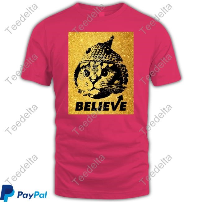 Shark Cat Solana Believe Gold Long Sleeve T Shirt
