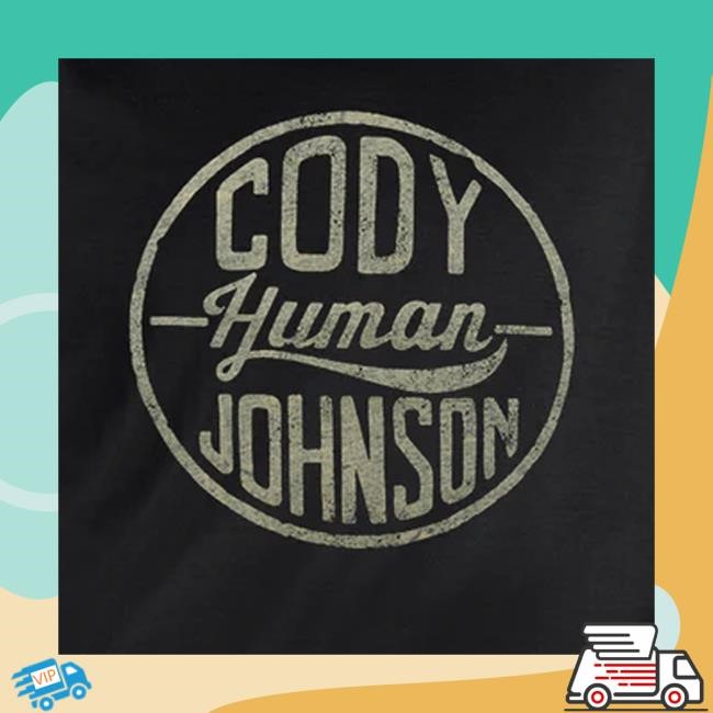 Cody Johnson Music Merch Store Human Logo Zip Up Hooded Sweatshirt