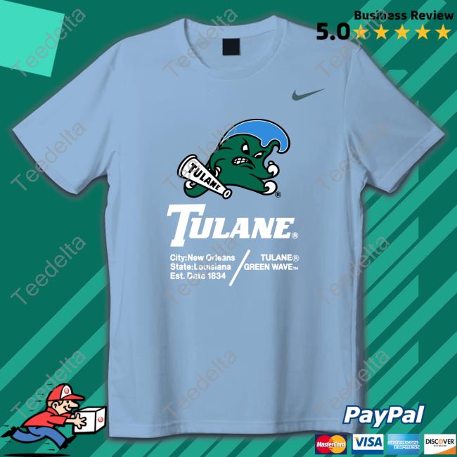 tulane city new orleans state louisiana est date 1834 tulane green wave shirts josh tolentino