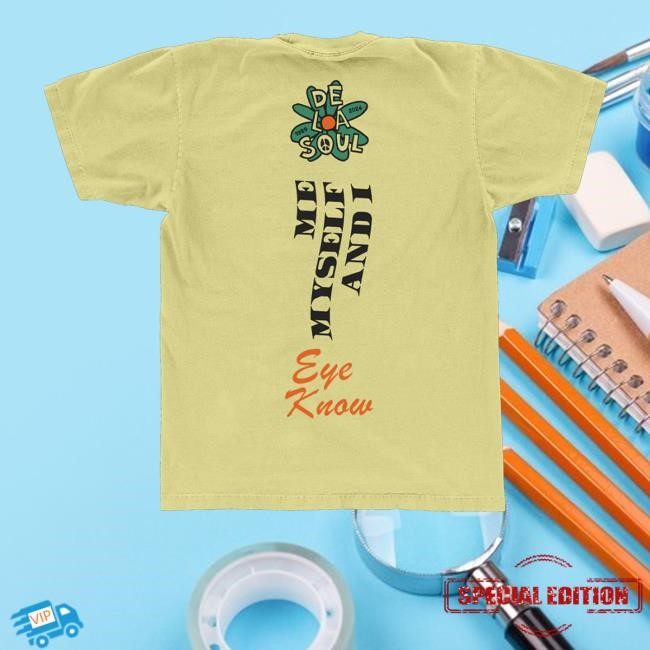 Wearedelasoul Merch Store Shop 3 Feet High And Rising Yellow Tracklist Sweater