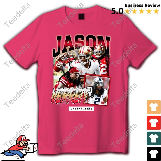 Fred Warner Wearing Jason Verrett T Shirt