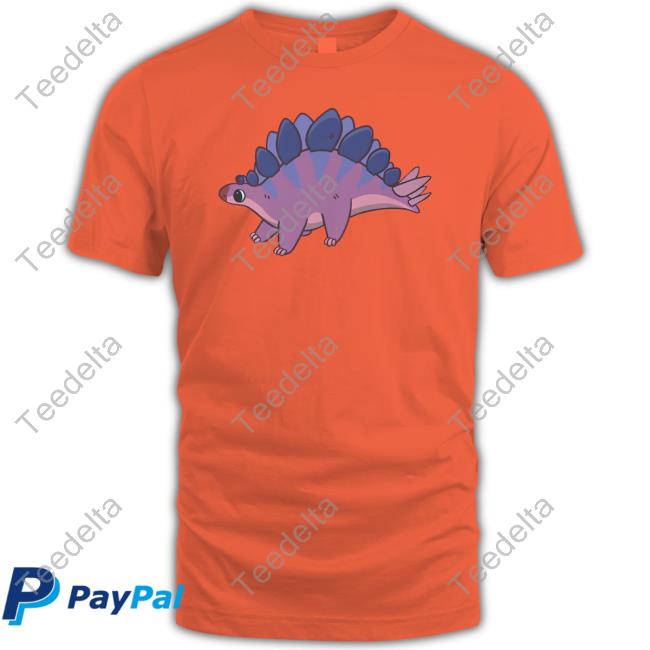 Bisexual Pride Stegosaurus Hooded Sweatshirt