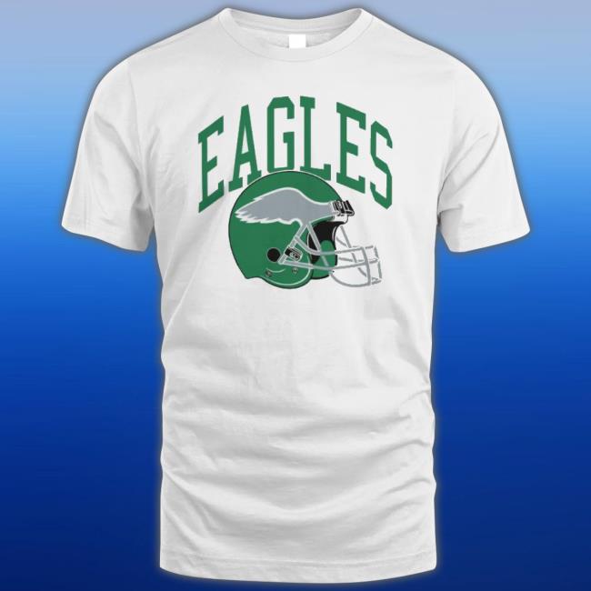 Official Philadelphia Eagles Helmet Retro Black shirt