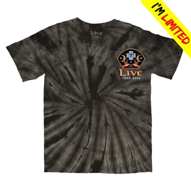 Musictoday Merch Live Tour 2024 Tie Dye Tee Shirt