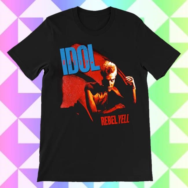 Trending Billy Idol Merch Store Rebel Yell 40Th Anniversary Tee Shirt