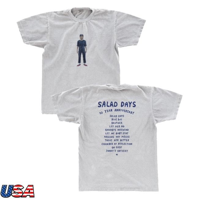 Mac’S Record Label Merch Mac Demarco 10 Year Anniversary Salad Days Shirt