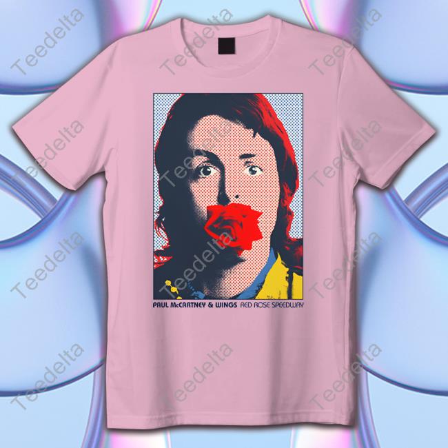 Paul Mccartney And Wings Red Rose Speedway Pixel Photo Shirt