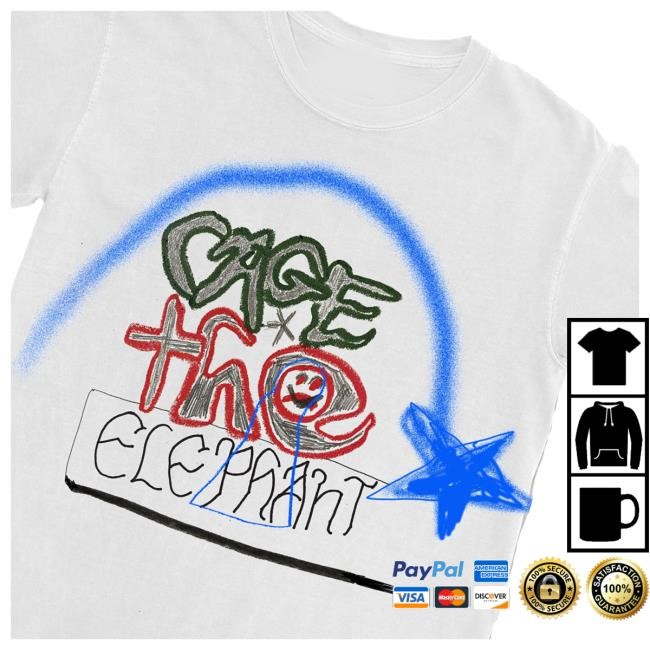 Cage The Elephant Merch Shop Store Official White Doodle New Shirt