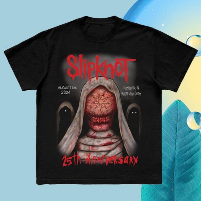 Trending Slipknot Merch 2024 Tour Noblesville T-Shirt